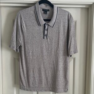 Banana Republic Silk Linen Polo Mens M